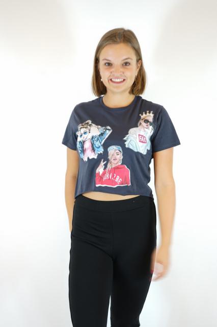 T-shirt born grijs | BeautyLine Fashion BV