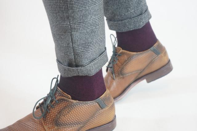 Men's Socks Classic Bamboo 3 pairs aubergine | BeautyLine Fashion BV