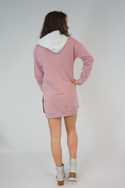 Sweat dress Blear pink | BeautyLine Fashion BV