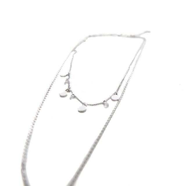 Silver necklace with diamond | BeautyLine Fashion BV