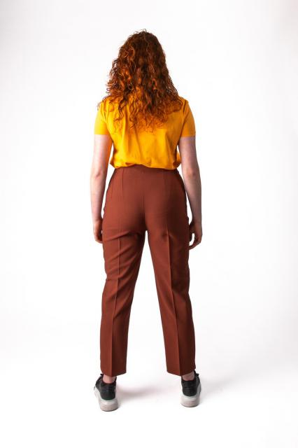 High Waist pantalon bruin | BeautyLine Fashion BV