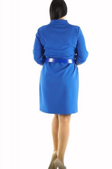 Midi blauwe jurk | BeautyLine Fashion BV