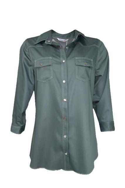 Groene blouse - grote maten | BeautyLine Fashion BV