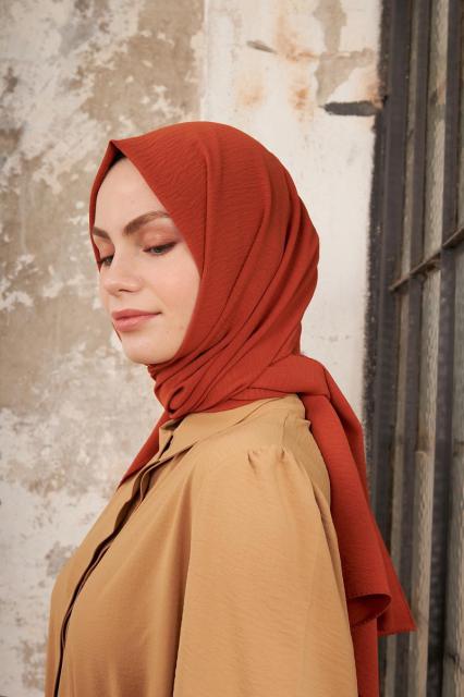 La Pèra Jazz Sjaal – Hoofddoek – Hijab – Omslagdoek Dames koper kleur | BeautyLine Fashion BV