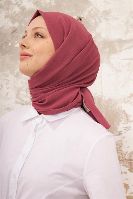 La Pèra Jazz Sjaal – Hoofddoek – Hijab – Omslagdoek Dames donker roze | BeautyLine Fashion BV