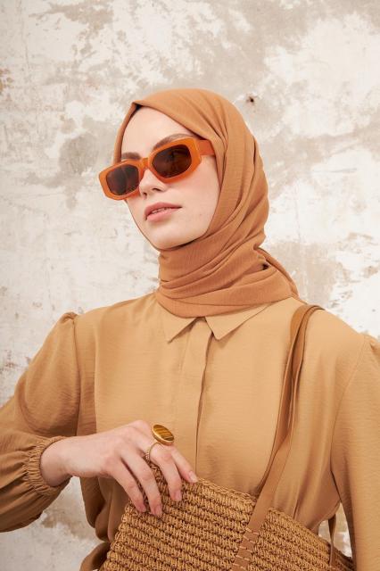 La Pèra Jazz Sjaal – Hoofddoek – Hijab – Omslagdoek Dames abrikoos kleur | BeautyLine Fashion BV
