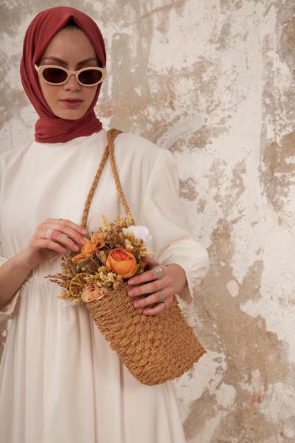 La Pèra Medine Scarves – Hoofddoek – Hijab – Omslagdoek Dames brown | BeautyLine Fashion BV