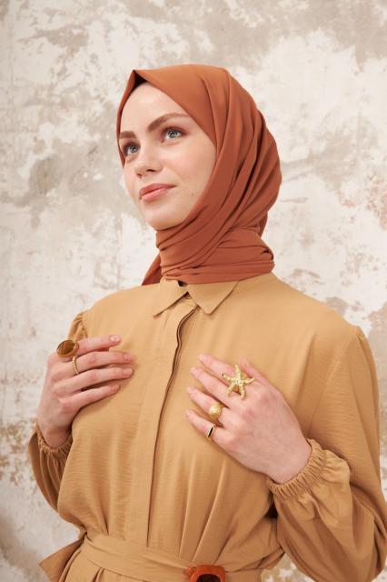 La Pèra Medine Scarves – Hoofddoek – Hijab – Omslagdoek Dames cinnamon | BeautyLine Fashion BV