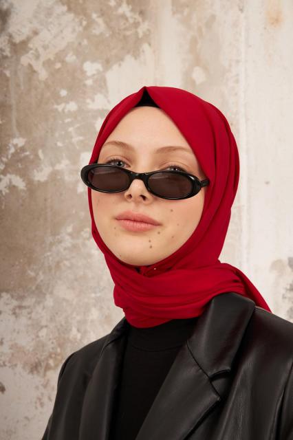 La Pèra Medine Scarves – Hoofddoek – Hijab – Omslagdoek Dames Red | BeautyLine Fashion BV