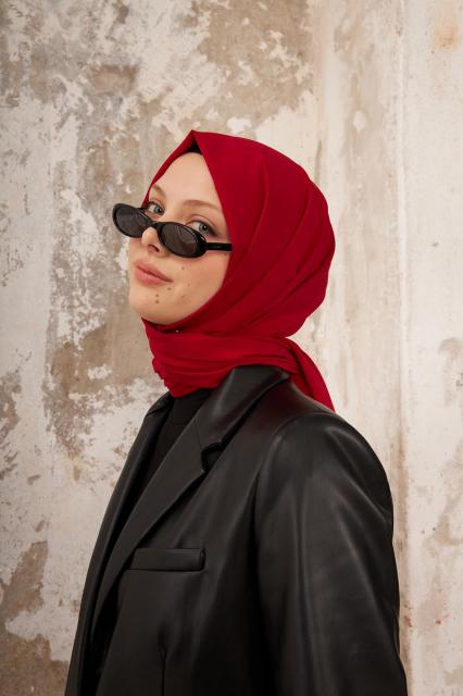 La Pèra Medine Scarves – Hoofddoek – Hijab – Omslagdoek Dames Red | BeautyLine Fashion BV