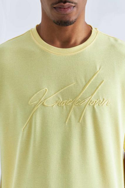 T-shirt oversized Geel | BeautyLine Fashion BV