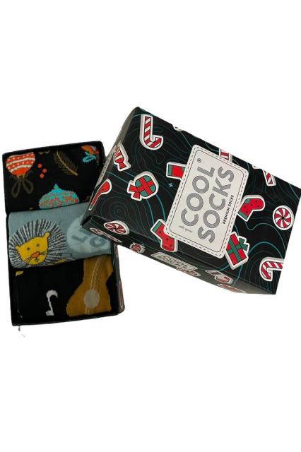Cool Socks Dames/Heren - 3 paar in een Giftbox Mix