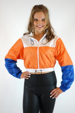 Sporty jacket Orange/White/Blue