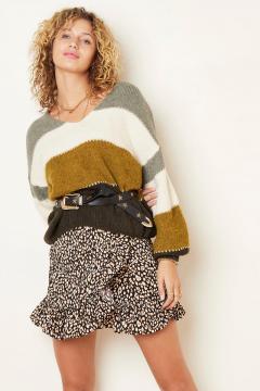 Colored Basic Mini Skirt brown