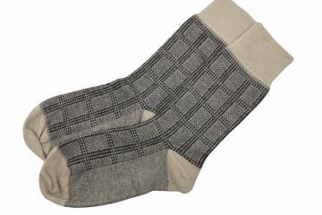 Men's Socks Classic Bamboo 3 pairs beige blocked | men socks