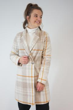 Trenchcoat Akhan taupe - ecru - rusty brown | trenchcoat