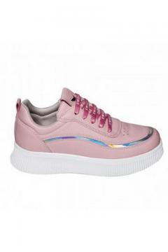 Sneaker roze - zilver