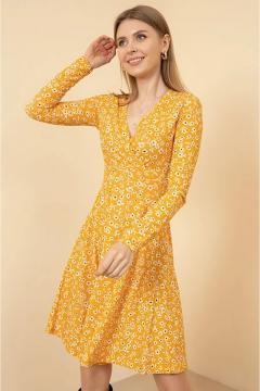 Trendy flower dress yellow