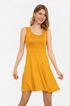 Summer  dress  La Pèra without sleeves yellow | summer dresses