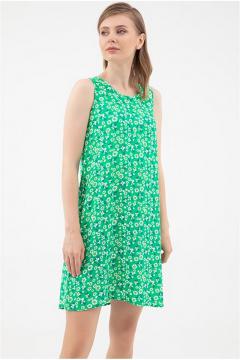 Zomerjurk La Pèra groen gebloemd | summer dresses