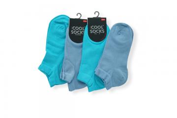 Sneaker Socks Lady's Bamboo 4 pairs lilac-aqua blue | ladies socks