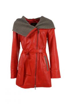 Lamb Leather jacket red