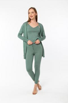 Leisure woman petrol green 3 pieces