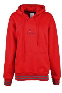 Sweater - Hoodie Unisex rood | sweater - hoodie dames - heren  | 9306