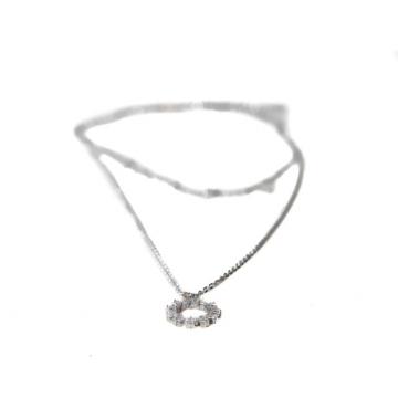 Silver necklace with diamond | neckless