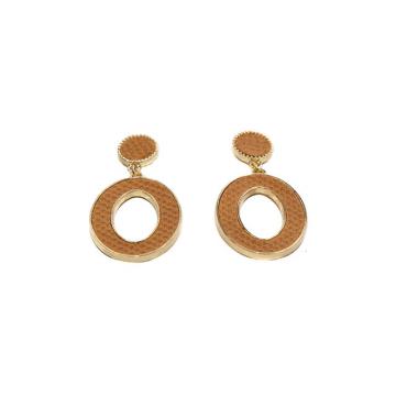 Earrings round yellow | earrings