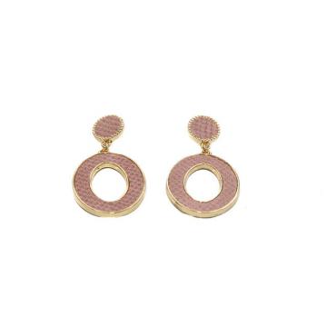 Earrings round pink | earrings