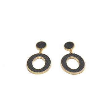 Earrings round grey | earrings