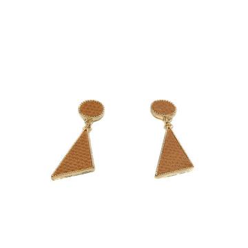 Earrings triangle yellow | earrings