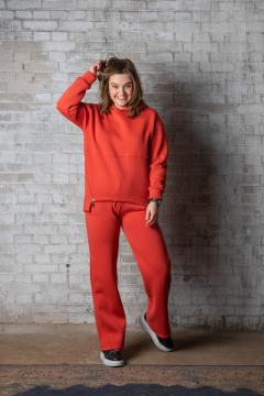 Sweatshirt Fleece La Pèra orange