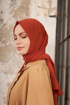 La Pèra Jazz Sjaal – Hoofddoek – Hijab – Omslagdoek Dames koper kleur