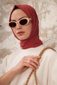 La Pèra Medine Sjaal – Hoofddoek – Hijab – Omslagdoek Dames licht roest bruin | sjaals
