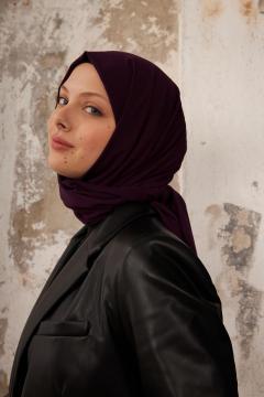 La Pèra Medine Sjaal – Hoofddoek – Hijab – Omslagdoek Dames Aubergine | sjaals