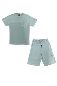 La PÃ¨ra Kinder setje T-shirt & Korte broek Unisex Blauw | t-shirts & korte broeken | 9671