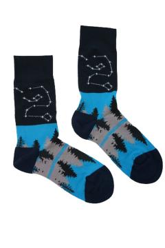 Cool Socks dames - heren thema sterren stelsel blauw