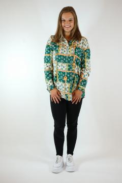 Colored Blouse Gevence green | blouse long sleeves